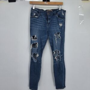 Joe's Jeans Sz 31 Blue Distressed Denim